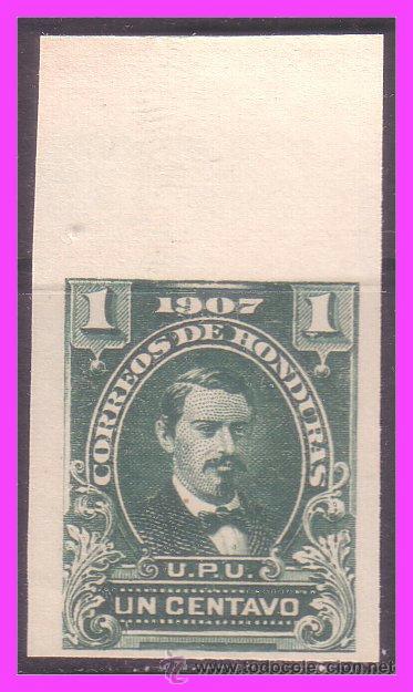 Sellos: HONDURAS 1907 IVERT n&ordm; 100s (*) raro, error - Foto 1