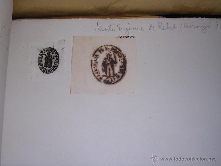 Sellos: SANTA EUGENIA DE RILAT ( AVINYO' ) 2 SELLOS TAMPONES INSTITUCIONES S. XIX