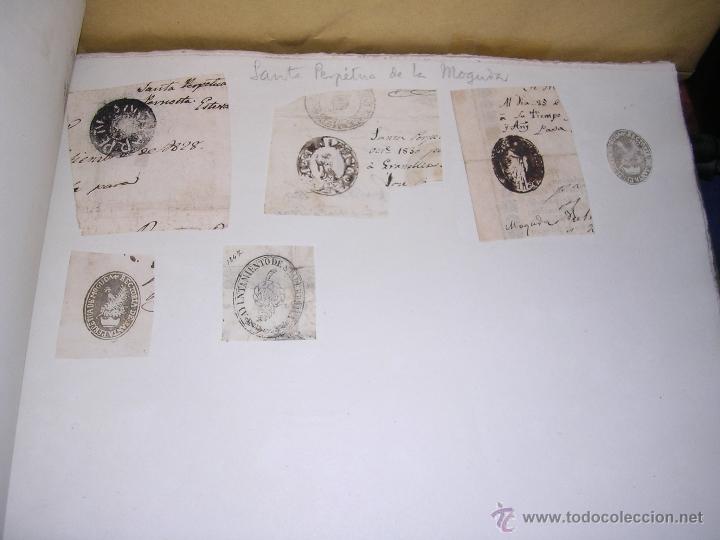 Sellos: SANTA PERPETUA DE LA MOGUDA  - 6 SELLOS TAMPONES AYUNTAMIENTO , INSTITUCIONES S. XIX