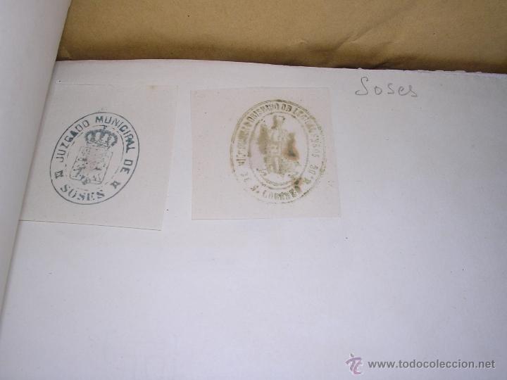 Stamps: SOSES - 2 SELLOS TAMPONES AYUNTAMIENTO , INSTITUCIONES S. XIX