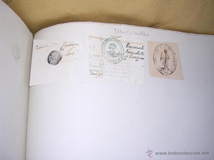 Stamps: TAVERNOLES - TABERNOLES - 3 SELLOS TAMPON AYUNTAMIENTO INSTITUCIONES S.XIX
