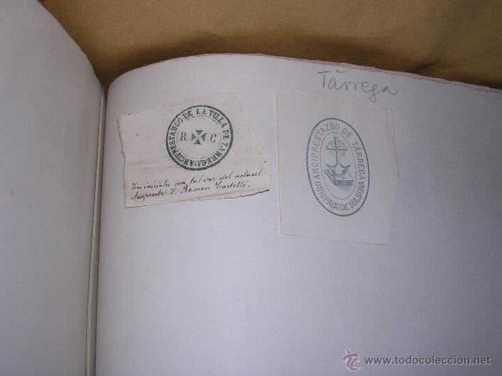 Stamps: TARREGA - 2 SELLOS TAMPON  ,INSTITUCIONES - S. XIX
