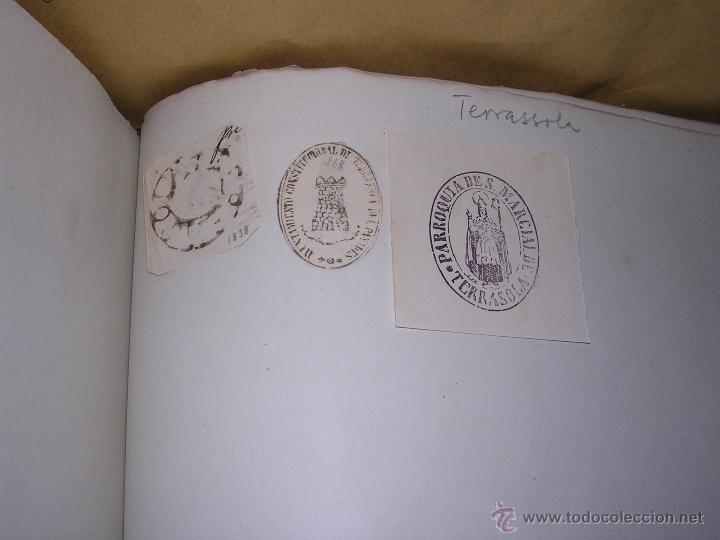 Stamps: TERRASSOLA - 3 SELLOS TAMPONES AYUNTAMIENTO , INSTITUCIONES - S. XIX