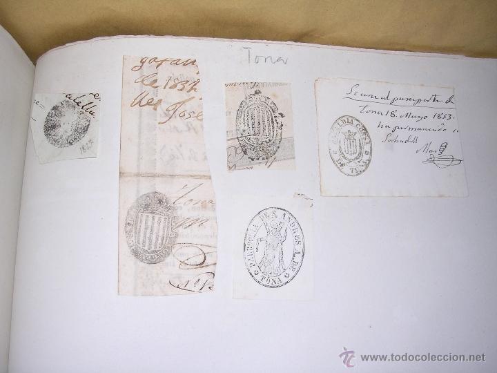 Stamps: TONA - 5 SELLOS TAMPON AYUNTAMIENTO INSTITUCIONES , - S.XIX