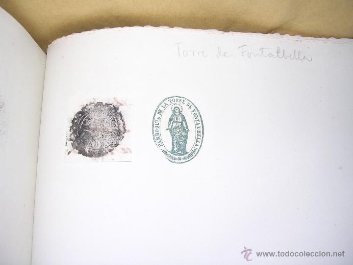 Francobolli: TORRE DE FONTAUBELLA - 2 SELLOS TAMPON .AYUNTAMIENTO , INSTITUCIONES -S.XIX