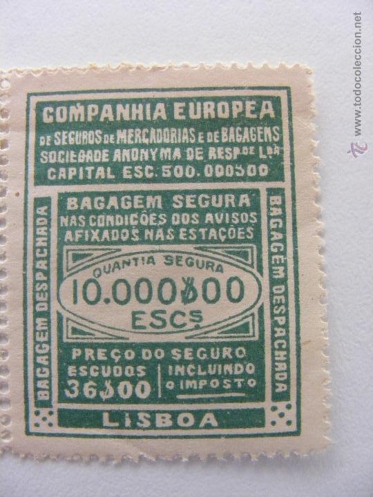 Francobolli: Sello COMPA&Ntilde;&Iacute;A EUROPEA DE SEGUROS DE MERCANCIAS Y DE EQUIPAJES - NO USADO