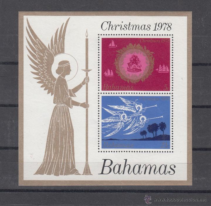 Sellos: bahamas hb 25 sin charnela, navidad, - Foto 1