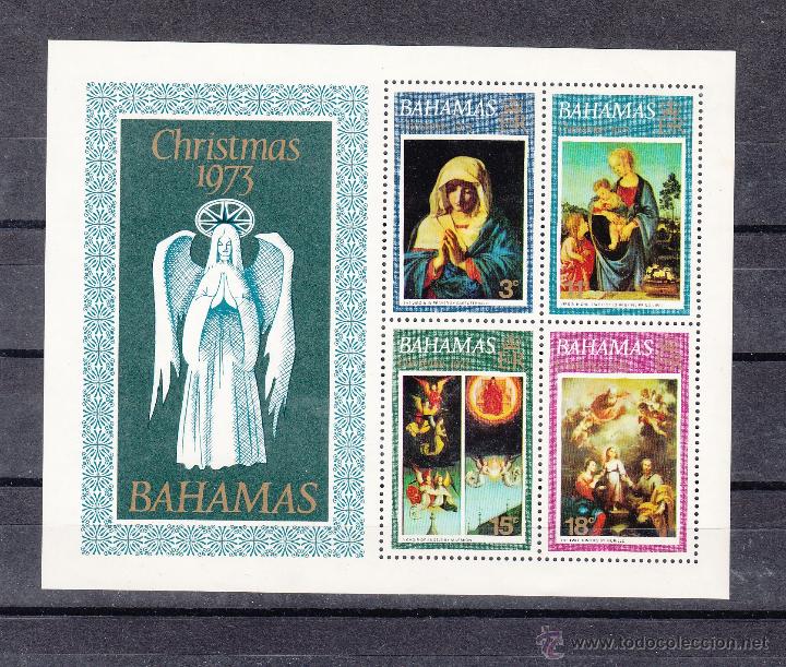 Sellos: bahamas hb  9 sin charnela, navidad, - Foto 1