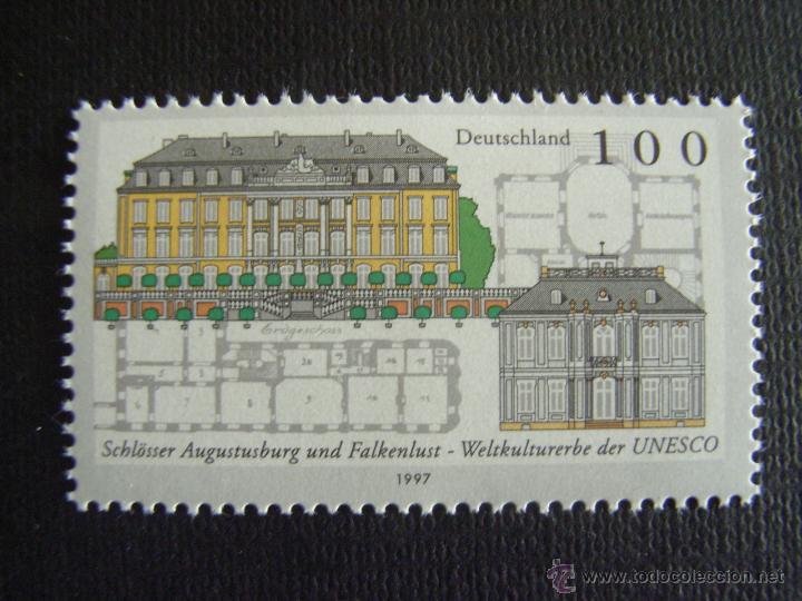 Selos: PATRIMONIO HUMANIDAD.ALEMANIA FEDERAL N&ordm; YVERT 1745*** A&Ntilde;O 1997. CASTILLOS AUGUSTUSBURG Y FALKENLUST