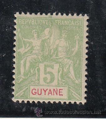 Sellos: guyana francesa  43 con charnela, - Foto 1