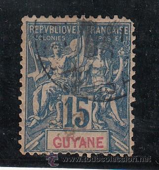 Sellos: guyana francesa  35 usada, - Foto 1