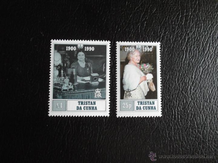 Timbres: Trist&aacute;n de Acu&ntilde;a. 473/74 Aniversario de S. M. La Reina-Madre**. 1990. Sellos nuevos y numeraci&oacute;n Yve