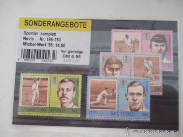 Sellos: SELLOS JUGADORES DE CRIQUET. - Foto 1