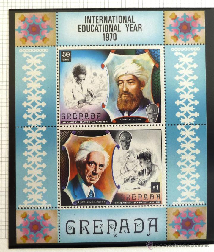 Sellos: HB GRENADA 1970. A&Ntilde;O INTERNACIONAL DE LA EDUCACION. NUEVA. - Foto 1