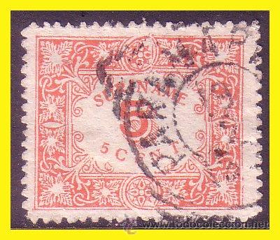 Sellos: SURINAM 1909 IVERT n&ordm; 58 (o) - Foto 1