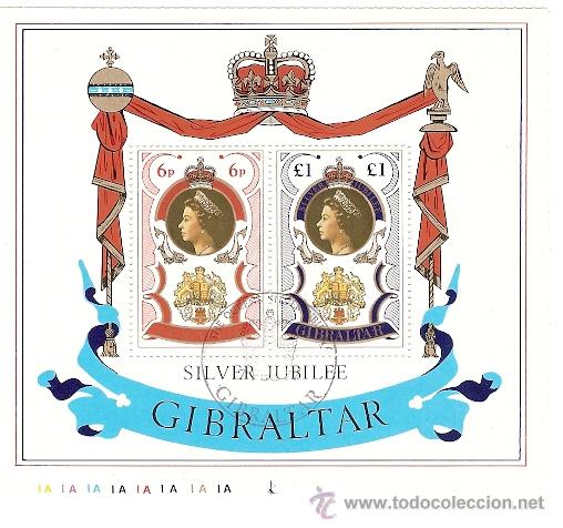 Sellos: Gibraltar & Jubil&eacute;u de Prata 1977(3) - Foto 1