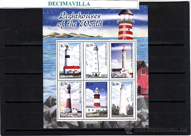 Sellos: GRENADA, FAROS, 2001, 4122A/22F, OTEM172 - Foto 1
