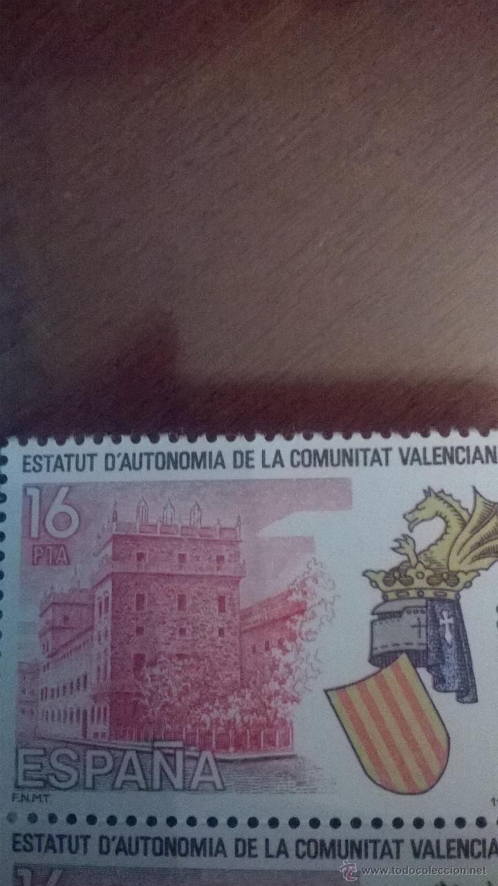 Sellos: SELLOS DEL ESTATUTO DE AUTONOMIA DE VALENCIA - Foto 3