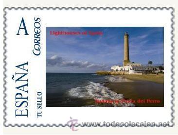 Stamps: TU SELLO ESPA&Ntilde;A- FAROS DE ANDALUCIA-Punta de perro