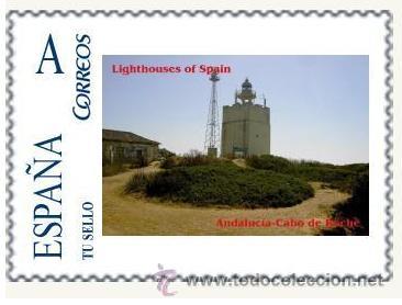 Stamps: TU SELLO ESPA&Ntilde;A-FAROS DE ANDALUCIA-Cabo de Roche