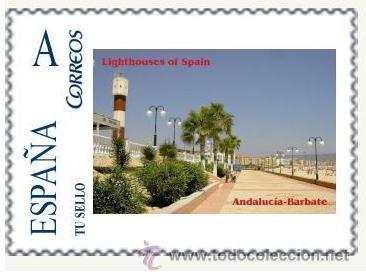Stamps: TU SELLO ESPA&Ntilde;A-FAROS DE ANDALUCIA- Barbate