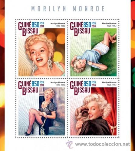 Sellos: Guinea Bissau 2014 MARILYN MONROE - Foto 1