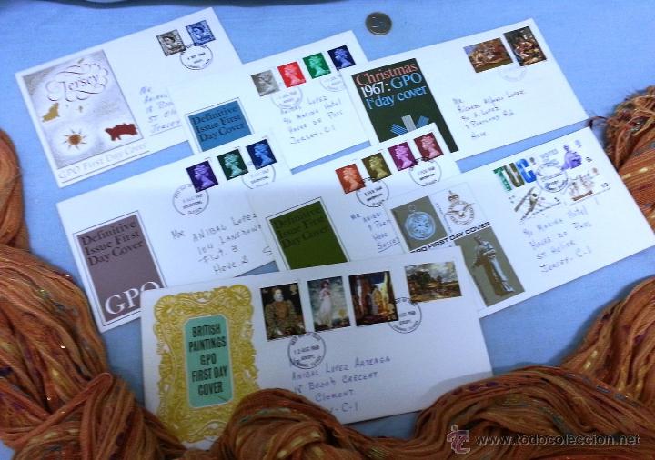 Timbres: LOTE DE SELLOS BRIT&Aacute;NICOS EN FELICITACIONES. A&Ntilde;OS 60