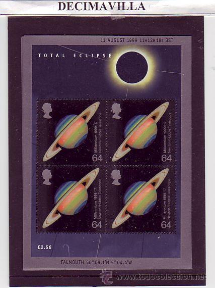 Sellos: GRAN BRETA&Ntilde;A, ECLIPSE TOTAL, 1999 - Foto 1