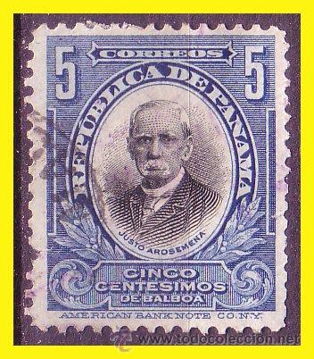 Sellos: PANAM&Aacute; 1908 IVERT n&ordm; 101 (o) - Foto 1
