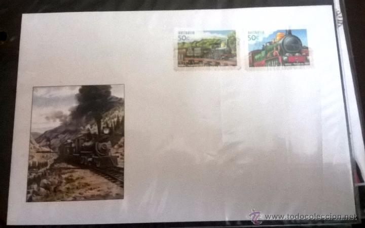 Francobolli: sobre fantasia trenes