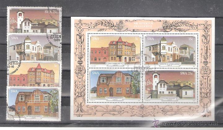 Timbres: SUDOESTE AFRICANO (SWA) n&ordm; 465/468&ordm; y H.B. 6&ordm; Serie Completa usada