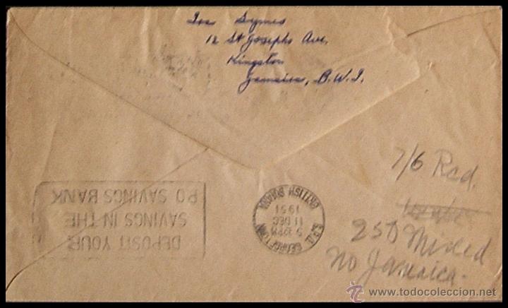 Sellos: Sobre Jamaica.............1954 - Foto 2