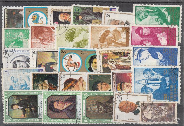 Timbres: LOTE DE 27 SELLOS DE BUENA CALIDAD DE PERSONAJES.