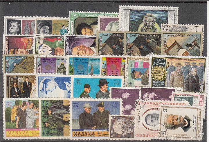 Timbres: LOTE DE 30 SELLOS DE BUENA CALIDAD DE PERSONAJES.
