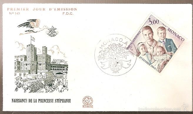 Sellos: Monaco & FDC Nascimento da Princesa St&eacute;phanie 1966 (825) - Foto 1