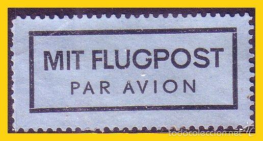 Selos: etiqueta auxiliar correo a&eacute;reo, ?