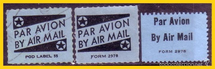 Stamps: etiquetas auxiliares correo a&eacute;reo, ?