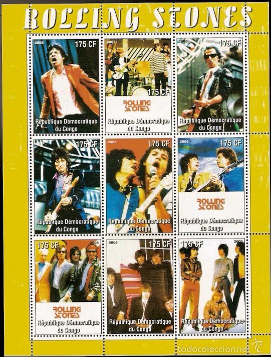 Sellos: Rep. Congo ** & Rock Legends, The Rolling Stones 2009 (34) - Foto 1
