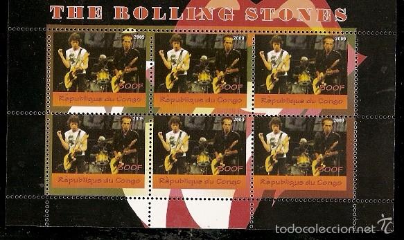 Sellos: Rep. Congo & Rock Legends, The Rolling Stones 2009 (33) - Foto 1
