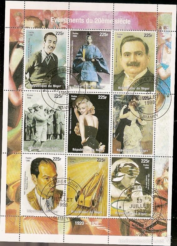 Sellos: Niger & 1920-1929, Eventos do S&eacute;culo XX 1998 (2) - Foto 1