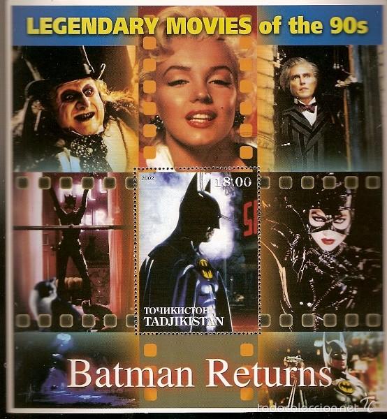 Timbres: Tadjaquistan ** & Legendary Movies, Batman Returns 2002 (3)