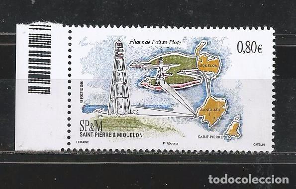 Sellos: Saint-Pierre-et-Miquelon 2016 - Phare de la Pointe Plate mnh - Foto 1
