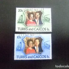 Sellos: TURKS AND CAICOS ISLANDS 1972 NOCES D´ ARGENT DE LA REINE YVERT N º 297 / 98 º FU 