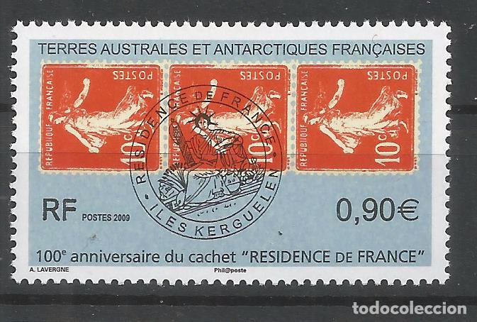 Selos: TAAF ANTARTCTIC ANTARTIDA POLO SUR 100 A&Ntilde;OS CACHET RESIDENCE DE FRANCE KERGUELEN