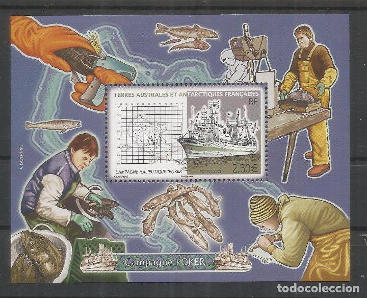 Selos: TAAF ANTARTCTIC ANTARTIDA POLO SUR CAMPANA POKER CIENCIA BARCO FAUNA PEZ