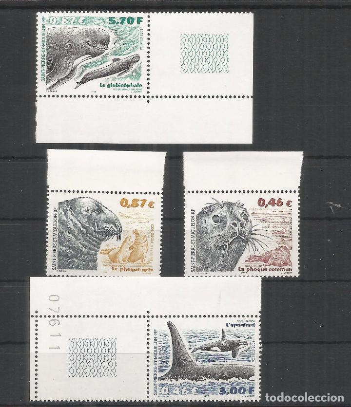 Briefmarken: SAN PIERRE ET MIQUELON MAMIFERO MARINO FOCA SEAL BALLENA WHALE