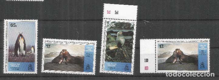 Briefmarken: SOUTH GEORGIA ANTARTIDA POLO SUR FAUNA PING&Uuml;INO FOCA AVE SEAL PENGUIN
