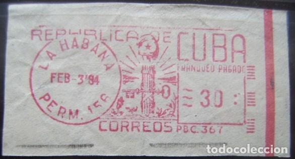 Sellos: FRANQUEO MECANICO DE CUBA - USADA (Q060) - Foto 1
