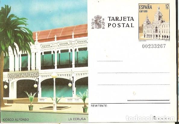 Sellos: Espa&ntilde;a ** &* Intero Postal, La Coru&ntilde;a, Kiosco Alfonso 1985  (139) - Foto 1