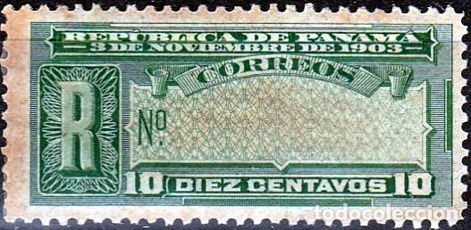 Stamps: 1909. REPUBLICA DE PANAMA. 10 &Ccedil;..**.MNH (17-528)